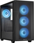 CFT GS-03B-OP - CHIEFTEC Hunter 3 E-ATX Geh&auml;use, Tempered Glass, RGB, schwarz