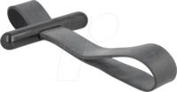 DELOCK 18337 - Kabelbinder mit Gummischlaufe schwarz