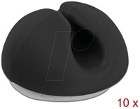 DELOCK 18343 - Kabelhalter Mini Set 10 St&uuml;ck schwarz