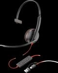 HP 8X214AA - Headset, Blackwire 3210, Mono, USB-C +USB-C/A