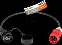 LAPP 64706 - Ladekabel Universal mit CEE-Stecker rot, bis zu 22 kW, 3-phasig,