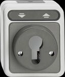 EL ME 37178029 - Rollladen-Tast-Rastschalter f&uuml;r Schlie&szlig;zylinder IP44 AQUASTAR