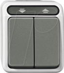 EL ME 37158029 - Aquastar, Rolladenschalter, 1-polig, lichtgrau