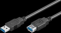 USB3 A-VL 500 SW - USB 5 Gb/s Kabel, A Stecker auf A Buchse, 5 m