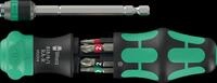 WERA 05051513001 - Kombi-Ratschenschrauber mit 6 Bits, 20RA-R