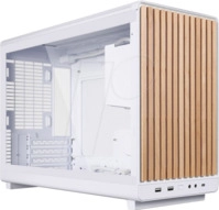 LIAN DAN WDG WT - Lian Li DAN Cases A3 Wood Edition M-ATX, Glas, wei&szlig;