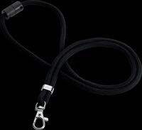 DURABLE 824101 - Lanyard, rPET, mit Karabiner, schwarz, 10 St&uuml;ck