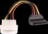 AK 3195W - SATA Stromadapter, gewinkelt, 0,12m