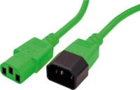NKKV 200 GN - Netzkabelverl&auml;ngerung, C14, 1,8 m, gr&uuml;n, C13