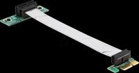DELOCK 41839 - Riser Karte, PCIe x1 > x1, 7 cm Kabel, linksgerichtet