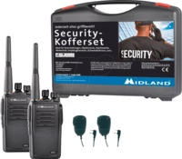 MIDLAND G15 S1 - PMR Funkger&auml;t, Security-Koffer 2er Set