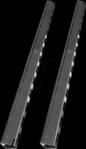 DIGI DN-19 O42UB - 19" Kabelf&uuml;hrungskan&auml;le, 42HE, schwarz, 2 St&uuml;ck