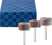 PFERD 44498002 - F&auml;cherschleifer-Set 3-tlg. Korund &Oslash; 30x15 mm Schaft-&Oslash; 6 mm A60,