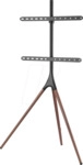 MANHATTAN 461795 - TV-St&auml;nder mit Stativbeinen, 45" bis 65" max. 32 kg, schwarz/bra