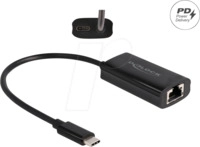 DELOCK 61026 - Netzwerkkarte, USB Typ C, Gigabit Ethernet, 1x RJ45