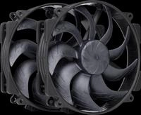 NO 100754 - Noctua NF-A14x25r G2 PWM Sx2-PP chromax.black, 2x 140 mm