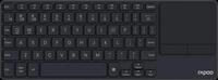 RAPOO E2810M SW - Funk-Tastatur, Bluetooth/Funk, mit Touchpad, schwarz DE