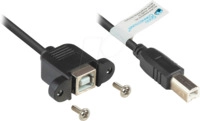GC 2511-2EB - USB 2.0 Verl&auml;ngerung Stecker B an Einbaubuchse B, 1,8 m