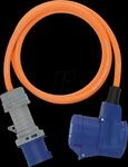 BRE 1132920325 - Camping-Adapter CEE auf Winkelkupplung, 1,5 m, IP44