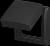 BJ 2518-WD-915 - Abdeckrahmen mit Klappdeckel 1-fach IP44 Busch-balance&reg; SI