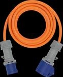 BRE 1167650405 - Camping CEE-Kabel mit LED-Anzeige, 5 m, orange, IP44