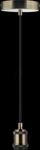 LX-100183 - Lampenfassung E27, Metall, Messing antik, 1.5 m Textilkabel