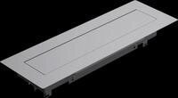 BACH 925.801 - TOP FRAME Auftisch Sym 8fach RAL9006 Geh&auml;use sw