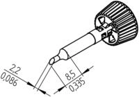 ERSA 0142ADLF22 - Ersadur L&ouml;tspitze, 2,2 mm abgewinkelt