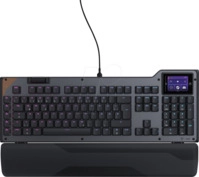 TBK-1005-02-DE - Gaming-Tastatur, USB, RGB, mit Display, schwarz, DE
