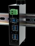 EXSYS EX-1504HMS - USB 3.0 4 Port Industrie-Hub, 15kV ESD, Din-Rail