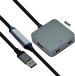 VALUE 12991125 - USB 3.0 4-Port Hub, 2x USB-A, 2x USB-C, 10 m Anschlusskabel