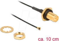 DELOCK 12464 - HF Antennenkabel RP-SMA Buchse, MHF&reg; 4 Stecker, 10 cm