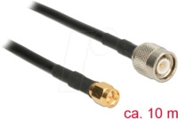 DELOCK 89498 - HF Antennenkabel, TNC Stecker > SMA Stecker, 10 m