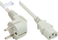 GC P0130-GR050 - Netzkabel Typ E+F CEE 7/7 auf C13 , grau, 1,00 mm&sup2;, 5 m