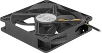 DELOCK 67303 - Axiall&uuml;fter, 24 V DC, 120 x 120 x 25 mm, schwarz