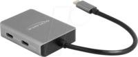 DELOCK 64249 - USB 3.1 Hub 4 Port, USB-C zu 4x USB-C