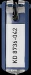 DURABLE 195707 - Schl&uuml;sselanh&auml;nger Key Clip, 6 St&uuml;ck, blau
