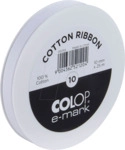 COLOP 155755 - e-mark&reg; Baumwollband, 10 mm x 25 m