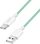 LOGILINK CU0328 - Sync- & Ladekabel, USB-C -> A, 60 W, gr&uuml;n, 1,5 m