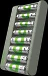 GP E821 4+4 2100 - Tischladeger&auml;t, NiMh, inkl. 4x AA 2100 mAh + 4x AAA 850 mAh