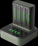 GP M452 USB 4AA - Schnellladeger&auml;t, mit Dock, NiMh, inkl. 4x AA 2600 mAh