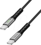 LOGILINK CU0430 - Sync- & Ladekabel, USB-C -> C, 0,3 m, schwarz