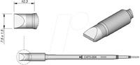 JBC C470004 - L&ouml;tspitze C470, Mei&szlig;elform, C470004/7,5 x 1,5 mm, gerade