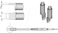 JBC C420273 - L&ouml;tspitze C420, C420273/4,0 mm, f&uuml;r Dual-In-Line-IC