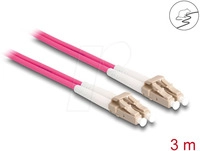 DELOCK 87915 - Kabel LWL, LC Duplex, / LC Duplex, Multimode, OM4, 50/125 &micro;m, 3