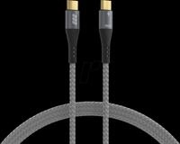EFB USB-CC-00003 - USB 2.0 Kabel C Stecker auf C Stecker, 100W, grau,...