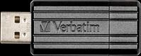 VERBATIM PS 64 - USB-Stick, USB 2.0, 64 GB, PinStripe Schwarz