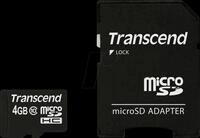 TS4GUSDHC10 - MicroSDHC-Speicherkarte 4GB, Transcend Class 10
