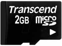 TS2GUSD - MicroSD-Speicherkarte 2GB, Transcend, mit Adapter