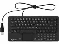 KEYSONIC 28096 - Tastatur, USB, Silikon, IP68, Touchpad, schwarz